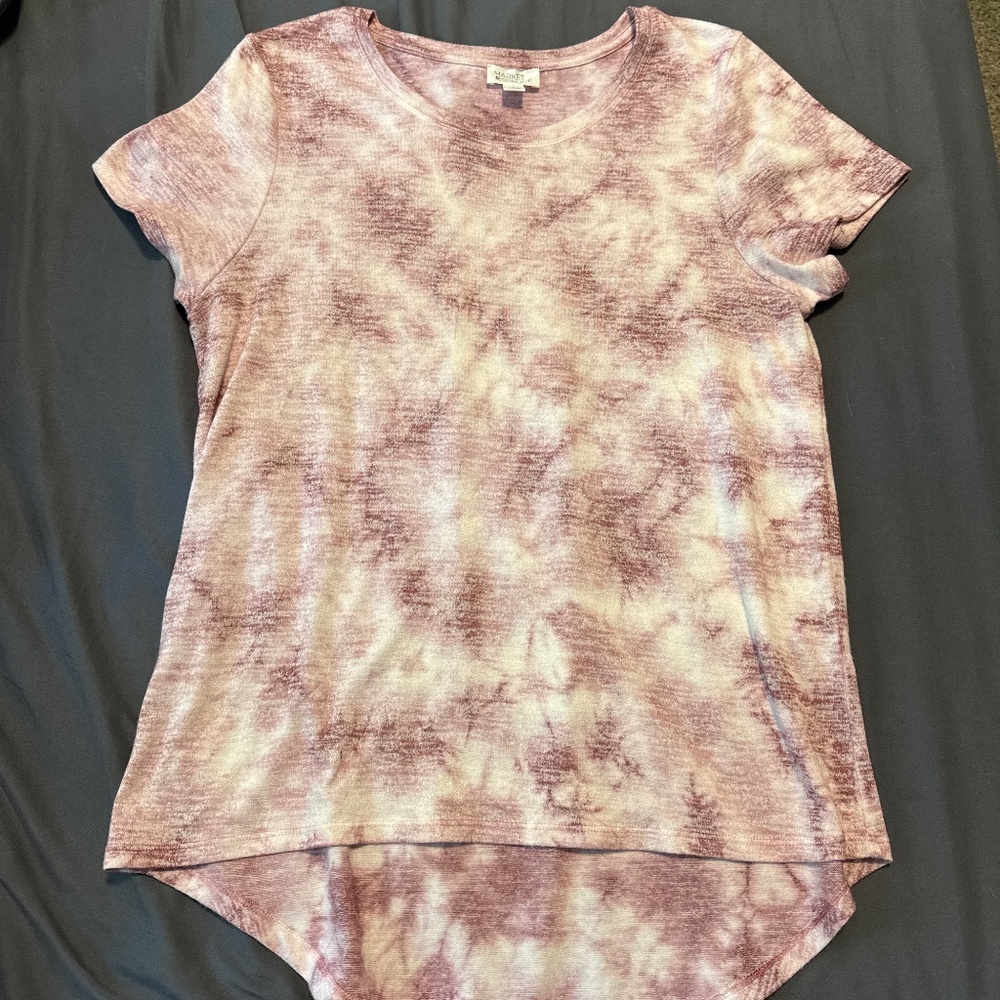 Acid wash short sleeve